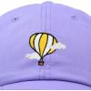 image:imageDALIX Embroidered Hot Air Balloon Dad Hat Cotton Cap Women Men TeensLavender