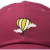 image:imageDALIX Embroidered Hot Air Balloon Dad Hat Cotton Cap Women Men TeensMaroon