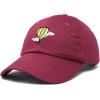 image:imageDALIX Embroidered Hot Air Balloon Dad Hat Cotton Cap Women Men TeensMaroon