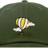 image:imageDALIX Embroidered Hot Air Balloon Dad Hat Cotton Cap Women Men TeensOlive