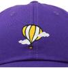 image:imageDALIX Embroidered Hot Air Balloon Dad Hat Cotton Cap Women Men TeensPurple