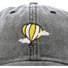 image:imageDALIX Embroidered Hot Air Balloon Dad Hat Cotton Cap Women Men TeensWashed Black
