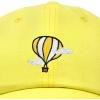 image:imageDALIX Embroidered Hot Air Balloon Dad Hat Cotton Cap Women Men TeensYellow