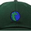image:imageDALIX Embroidered Pangea Earth Baseball Cap Cotton Dad Hat MenDark Green