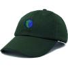 image:imageDALIX Embroidered Pangea Earth Baseball Cap Cotton Dad Hat MenDark Green