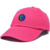 image:imageDALIX Embroidered Pangea Earth Baseball Cap Cotton Dad Hat MenHot Pink