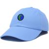 image:imageDALIX Embroidered Pangea Earth Baseball Cap Cotton Dad Hat MenLight Blue