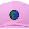 image:imageDALIX Embroidered Pangea Earth Baseball Cap Cotton Dad Hat MenLight Pink