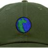 image:imageDALIX Embroidered Pangea Earth Baseball Cap Cotton Dad Hat MenOlive