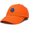 image:imageDALIX Embroidered Pangea Earth Baseball Cap Cotton Dad Hat MenOrange