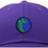 image:imageDALIX Embroidered Pangea Earth Baseball Cap Cotton Dad Hat MenPurple