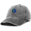 image:imageDALIX Embroidered Pangea Earth Baseball Cap Cotton Dad Hat MenWashed Black