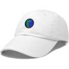 image:imageDALIX Embroidered Pangea Earth Baseball Cap Cotton Dad Hat MenWhite