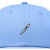 image:imageDALIX Paint Brush Embroidered Adjustable Artist Cotton Twill Dad Hat for MenLight Blue
