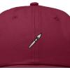 image:imageDALIX Paint Brush Embroidered Adjustable Artist Cotton Twill Dad Hat for MenMaroon