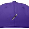 image:imageDALIX Paint Brush Embroidered Adjustable Artist Cotton Twill Dad Hat for MenPurple