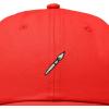 image:imageDALIX Paint Brush Embroidered Adjustable Artist Cotton Twill Dad Hat for MenRed