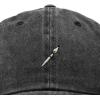 image:imageDALIX Paint Brush Embroidered Adjustable Artist Cotton Twill Dad Hat for MenWashed Black