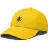 image:imageDALIX Ship Wheel Embroidered Dad Hat Adjustable Cotton Twill Baseball Cap Casual for MenGold