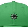 image:imageDALIX Ship Wheel Embroidered Dad Hat Adjustable Cotton Twill Baseball Cap Casual for MenKelly Green