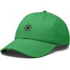 image:imageDALIX Ship Wheel Embroidered Dad Hat Adjustable Cotton Twill Baseball Cap Casual for MenKelly Green