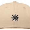 image:imageDALIX Ship Wheel Embroidered Dad Hat Adjustable Cotton Twill Baseball Cap Casual for MenKhaki