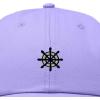 image:imageDALIX Ship Wheel Embroidered Dad Hat Adjustable Cotton Twill Baseball Cap Casual for MenLavender