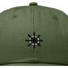 image:imageDALIX Ship Wheel Embroidered Dad Hat Adjustable Cotton Twill Baseball Cap Casual for MenOlive