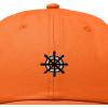 image:imageDALIX Ship Wheel Embroidered Dad Hat Adjustable Cotton Twill Baseball Cap Casual for MenOrange