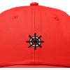 image:imageDALIX Ship Wheel Embroidered Dad Hat Adjustable Cotton Twill Baseball Cap Casual for MenRed