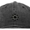 image:imageDALIX Ship Wheel Embroidered Dad Hat Adjustable Cotton Twill Baseball Cap Casual for MenWashed Black