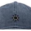 image:imageDALIX Ship Wheel Embroidered Dad Hat Adjustable Cotton Twill Baseball Cap Casual for MenWashed Navy Blue