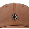 image:imageDALIX Ship Wheel Embroidered Dad Hat Adjustable Cotton Twill Baseball Cap Casual for MenWashed Orange