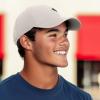 image:imageDALIX Star Embroidered Adjustable Cotton Twill Nautical Dad Hat for MenBeige