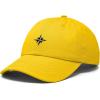 image:imageDALIX Star Embroidered Adjustable Cotton Twill Nautical Dad Hat for MenGold