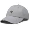 image:imageDALIX Star Embroidered Adjustable Cotton Twill Nautical Dad Hat for MenGray
