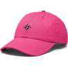image:imageDALIX Star Embroidered Adjustable Cotton Twill Nautical Dad Hat for MenHot Pink