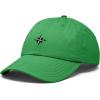 image:imageDALIX Star Embroidered Adjustable Cotton Twill Nautical Dad Hat for MenKelly Green