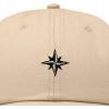 image:imageDALIX Star Embroidered Adjustable Cotton Twill Nautical Dad Hat for MenKhaki
