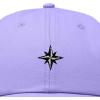 image:imageDALIX Star Embroidered Adjustable Cotton Twill Nautical Dad Hat for MenLavender