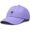 image:imageDALIX Star Embroidered Adjustable Cotton Twill Nautical Dad Hat for MenLavender