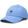 image:imageDALIX Star Embroidered Adjustable Cotton Twill Nautical Dad Hat for MenLight Blue