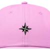 image:imageDALIX Star Embroidered Adjustable Cotton Twill Nautical Dad Hat for MenLight Pink