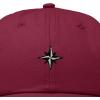 image:imageDALIX Star Embroidered Adjustable Cotton Twill Nautical Dad Hat for MenMaroon