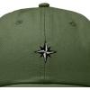 image:imageDALIX Star Embroidered Adjustable Cotton Twill Nautical Dad Hat for MenOlive