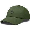image:imageDALIX Star Embroidered Adjustable Cotton Twill Nautical Dad Hat for MenOlive