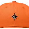 image:imageDALIX Star Embroidered Adjustable Cotton Twill Nautical Dad Hat for MenOrange
