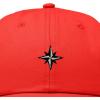 image:imageDALIX Star Embroidered Adjustable Cotton Twill Nautical Dad Hat for MenRed