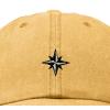 image:imageDALIX Star Embroidered Adjustable Cotton Twill Nautical Dad Hat for MenWashed Gold