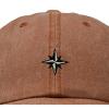 image:imageDALIX Star Embroidered Adjustable Cotton Twill Nautical Dad Hat for MenWashed Orange